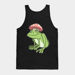 Cottagecore Aesthetic Frog Mushroom Fairycore Tank Top